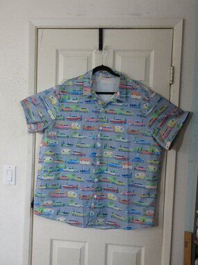 Woven button down short sleeve shirt by MISSLOOK size 3x